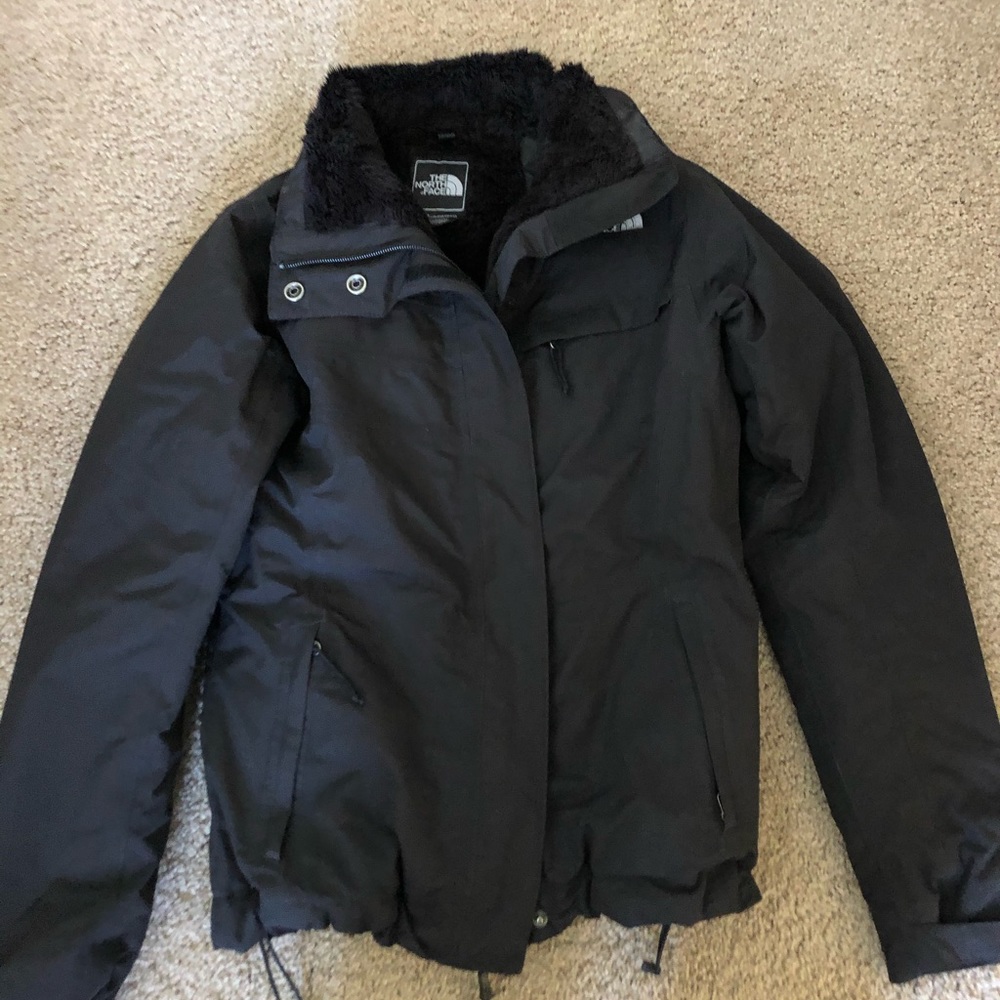 Black North Face winter jacket
